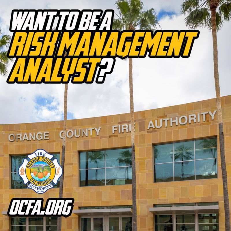 Image for the Tweet beginning: OCFA is hiring a Risk