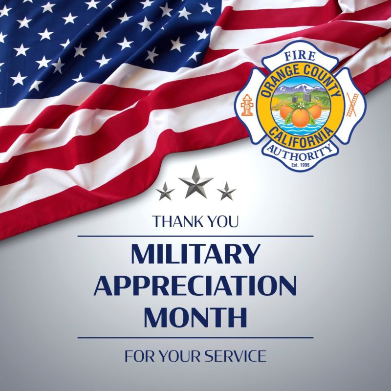 Image for the Tweet beginning: May is Military Appreciation Month,